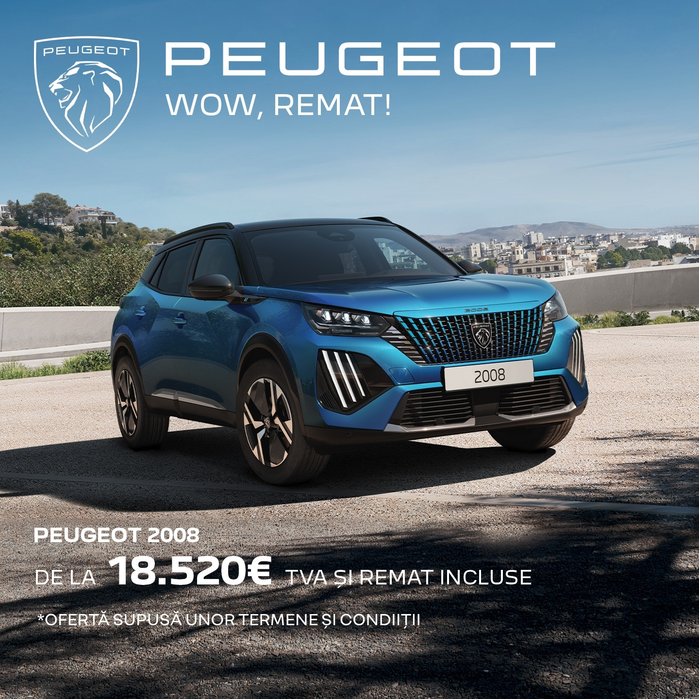 NOUL PEUGEOT 2008 DE LA 18.520€ – TVA ȘI REMAT INCLUSE