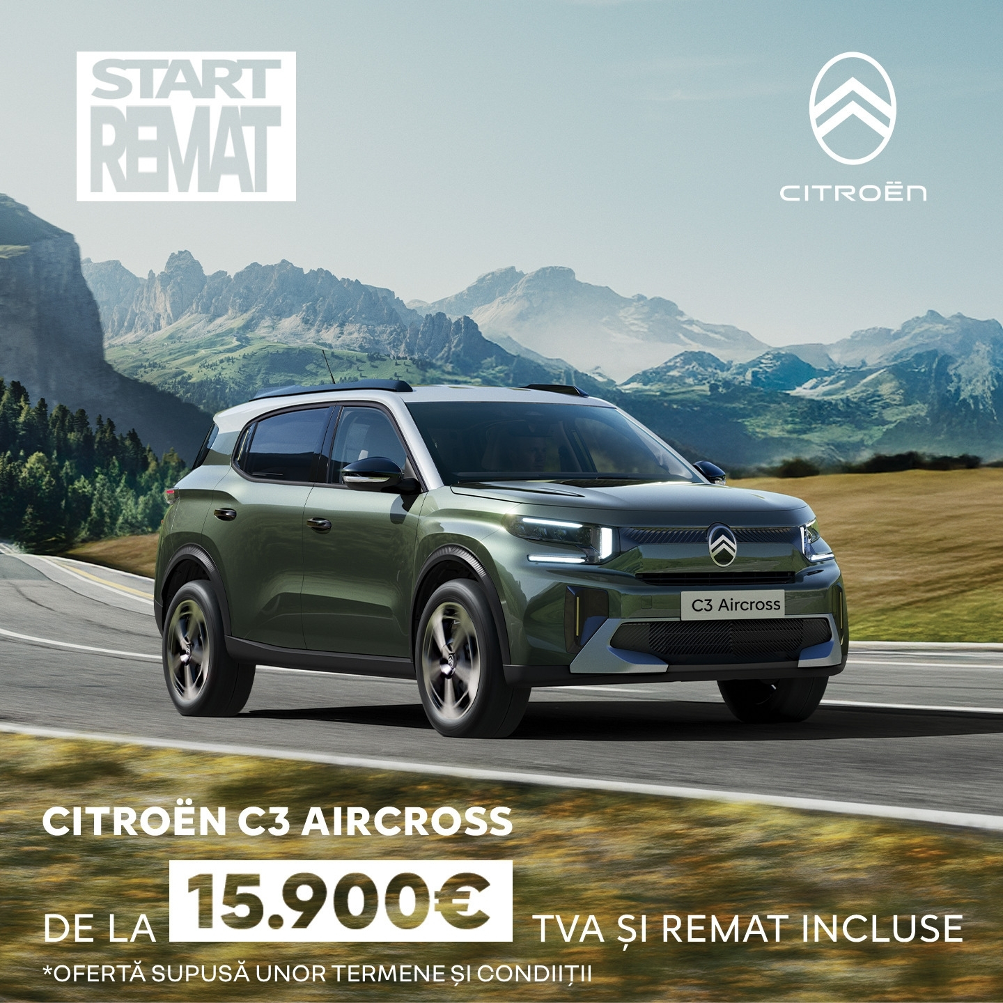 CITROËN C3 AIRCROSS DE LA 15.900€ – TVA ȘI REMAT INCLUSE